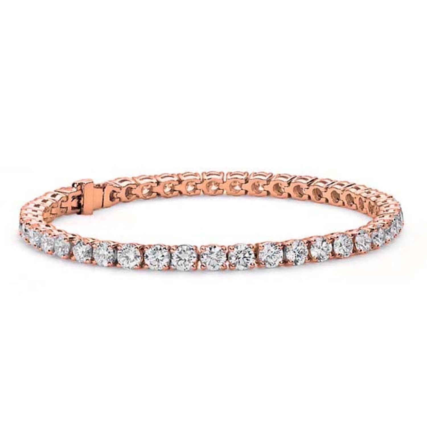Cate & Chloe Olivia 18k White Gold Plated Tennis Bracelet With Simulated Diamond Crystals for Women